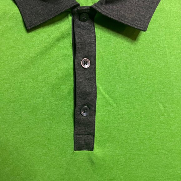 Cutters &‎ Buck CB Dry Tec Men XL Green Gray Button Polo Wicking Breathable (Z) - Picture 6 of 7